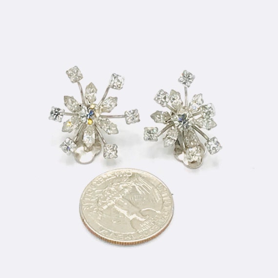 Vintage cubic zirconia earring by Queen Anne. Cli… - image 9