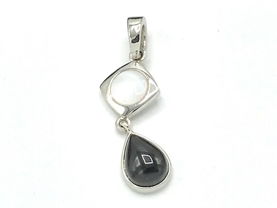 White , silver and black  pendant by Lia Sophia - image 8