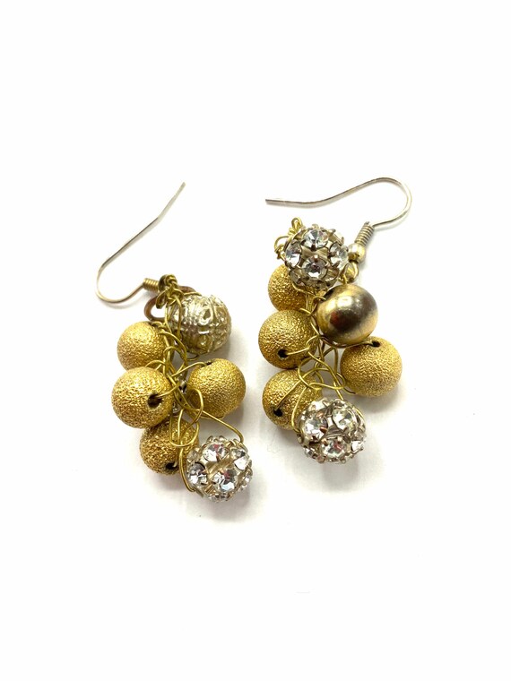 Gorgeous collectible gold tone beads with rhinest… - image 4