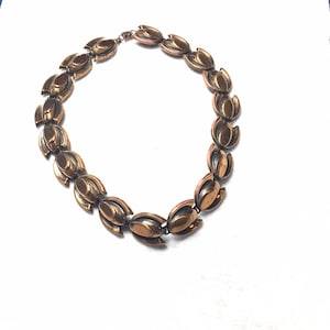 Copper necklace ,choker
