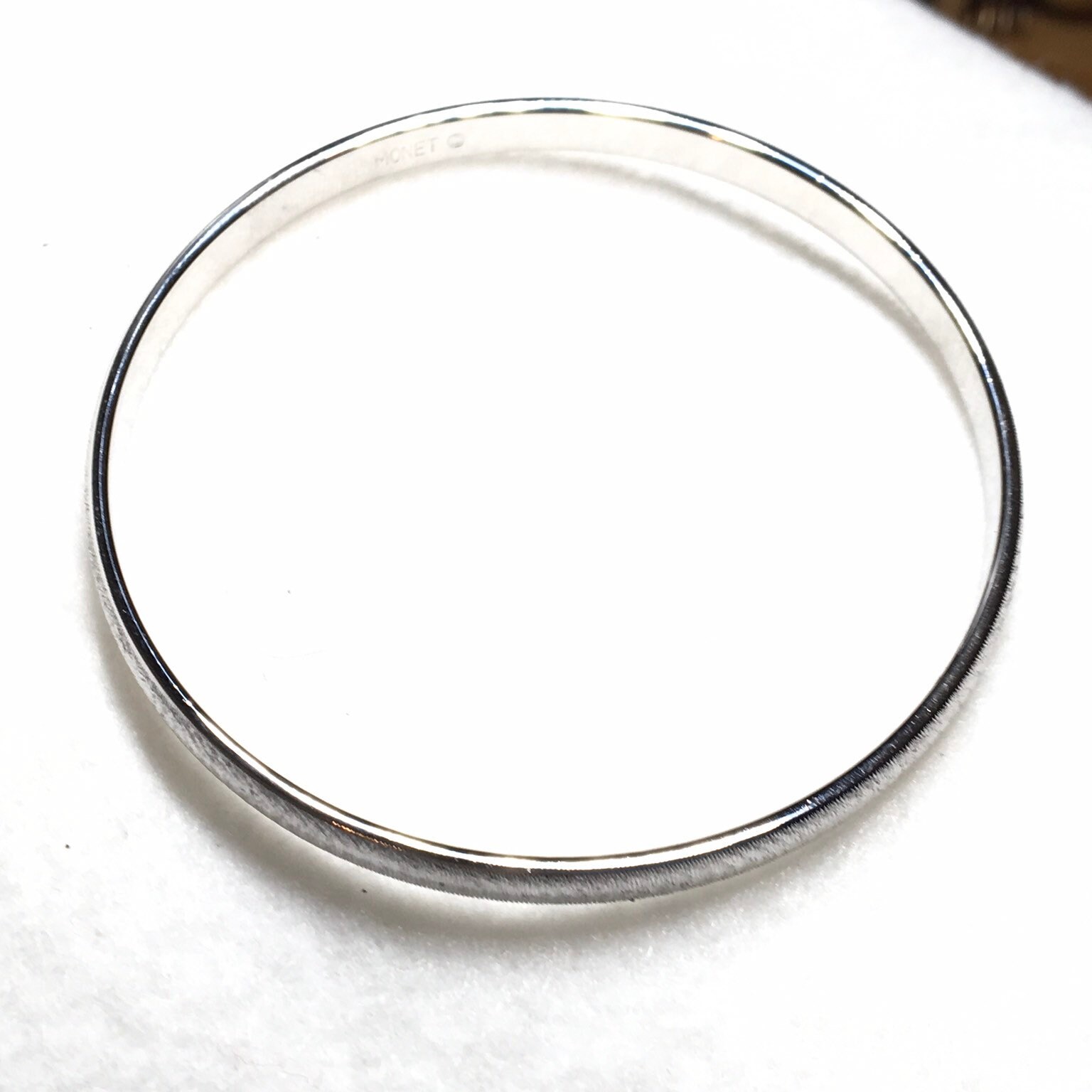 Vintage Monet Silver Tone Bracelet , Signed - Etsy