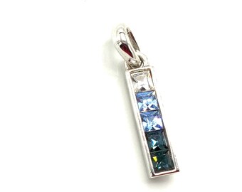 Sparkly blue zirconia/rhinestone pendant by Lia Sophia