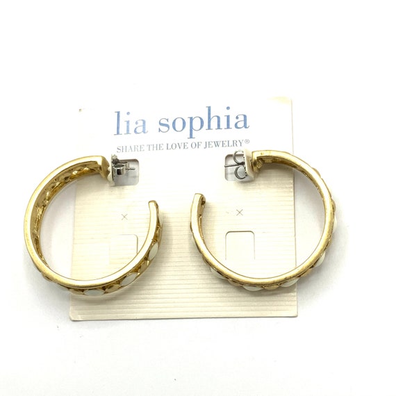 Gorgeous collectible hoop earrings by Lia Sophia,… - image 9