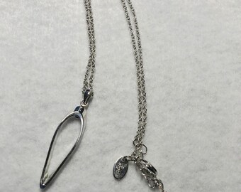 Lia Sophia Silver Necklace - Etsy