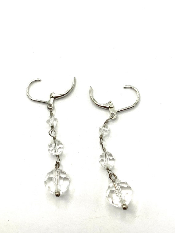 Gorgeous collectible clear beads earrings by Lia Sophia,