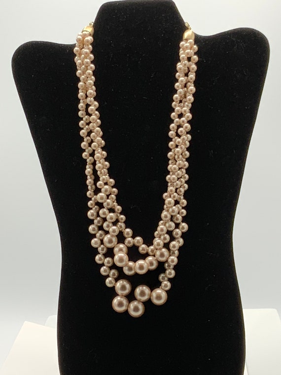 Multi strand pearl necklace by Lia Sophia. - image 7