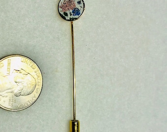 Pin floral vintage de cloisonné