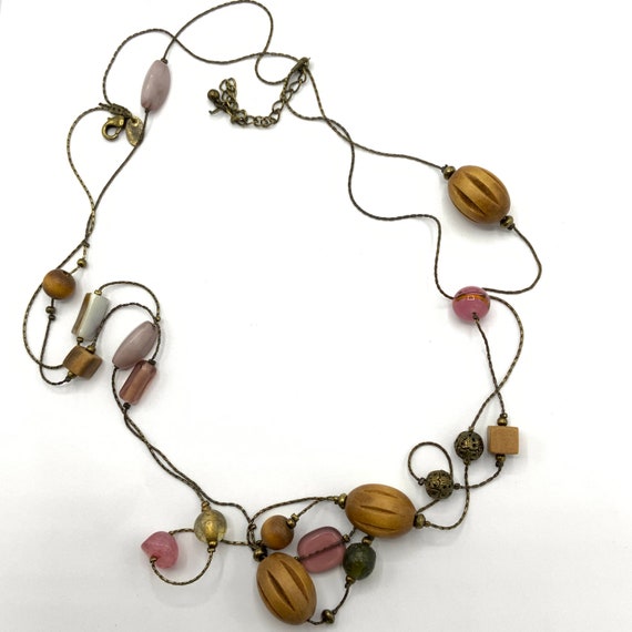 Gorgeous collectible and vintage beads necklace b… - image 7