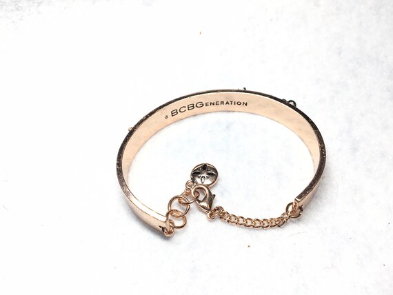 Copper cuff bracelet, signed BCBGeneration "BLESS… - image 10