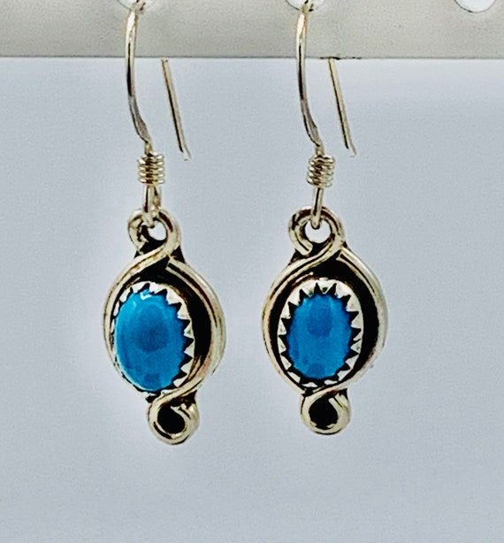 Vintage Turquoise and Sterling Silver, 925 - image 3