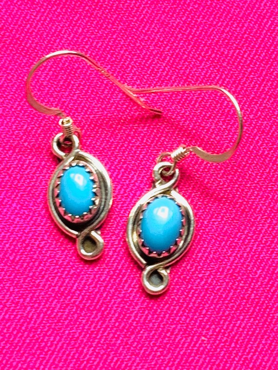 Vintage Turquoise and Sterling Silver, 925 - image 4