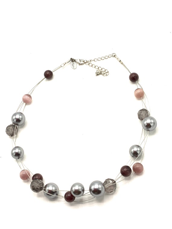 Multicolored and silver tone necklace by Lia Soph… - image 10