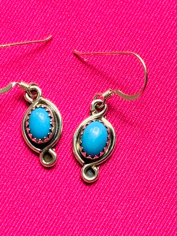 Vintage Turquoise and Sterling Silver, 925 - image 5