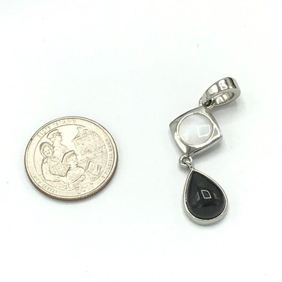 White , silver and black  pendant by Lia Sophia - image 9