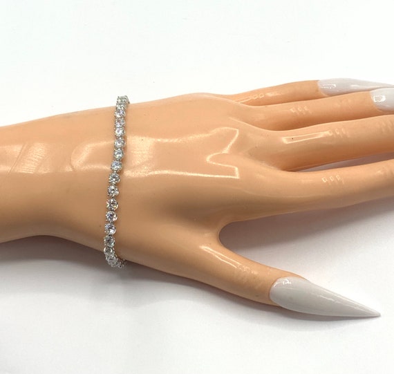 Gorgeous collectible delicate zirconia bracelet b… - image 6
