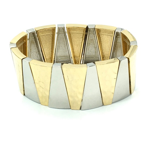 Gold and silver tone bracelet by Lia Sophia, stre… - image 3