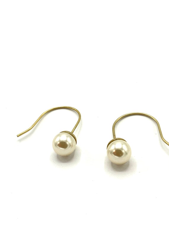 Gorgeous collectible pearl and hoop earrings by Lia Sophia View 5