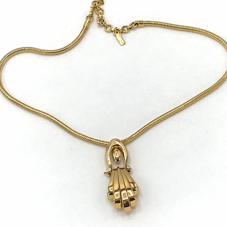 Vintage gold tone necklace by Monet, gold tone. image 2