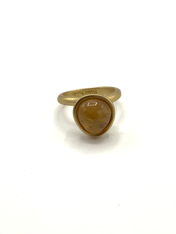 Gorgeous gold and yellow tone ring by Kiam Family… - image 3
