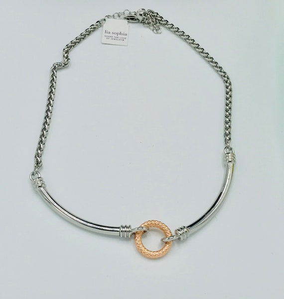 Gorgeous collectible Silver and rose gold tone ne… - image 3