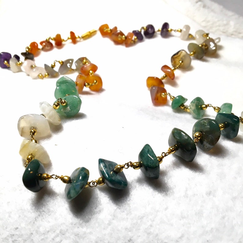 Élégant Pendentif Pierre Lune Cuivre - Artisanat & Énergie Positive