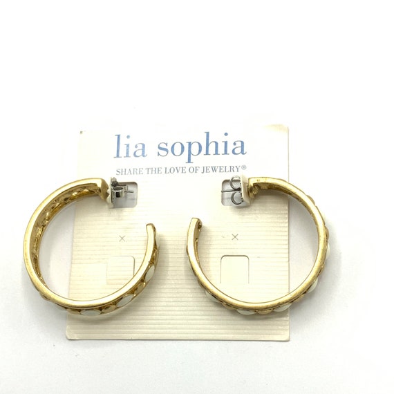 Gorgeous collectible hoop earrings by Lia Sophia,… - image 2