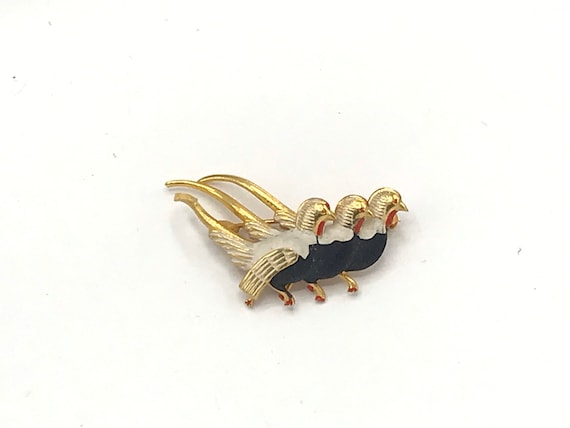 Vintage birds brooch from Spain. - image 1