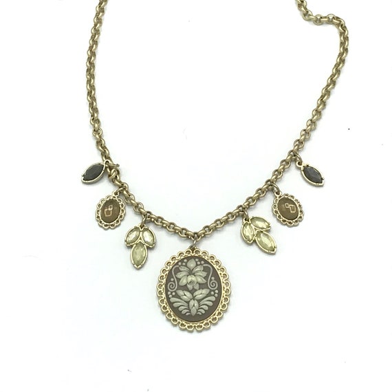 Gold tone with cameo necklace by Lia Sophia - image 8