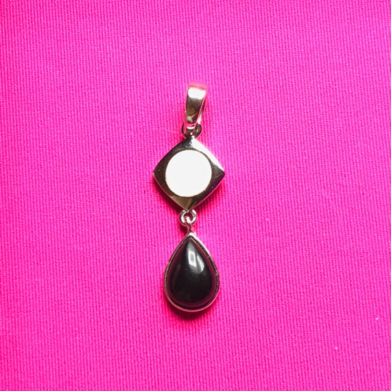 White , silver and black  pendant by Lia Sophia - image 4