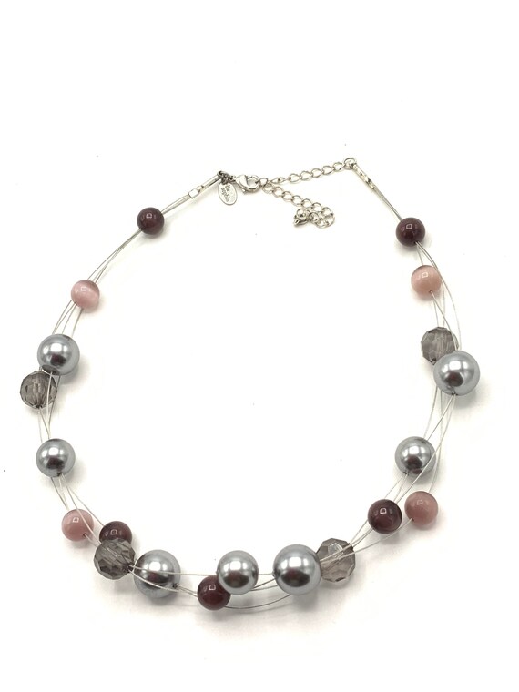 Multicolored and silver tone necklace by Lia Soph… - image 5