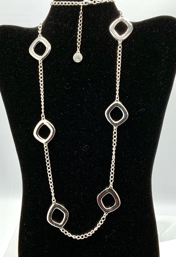 Gorgeous collectible silver tone necklace  by Liz… - image 3