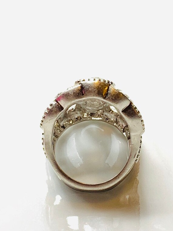 Lia Sophia silver  tone with Rhinestones ring , - image 8