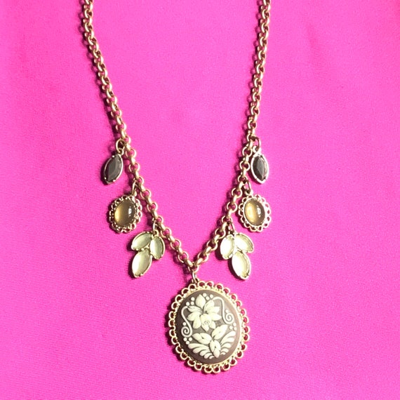 Gold tone with cameo necklace by Lia Sophia - image 7