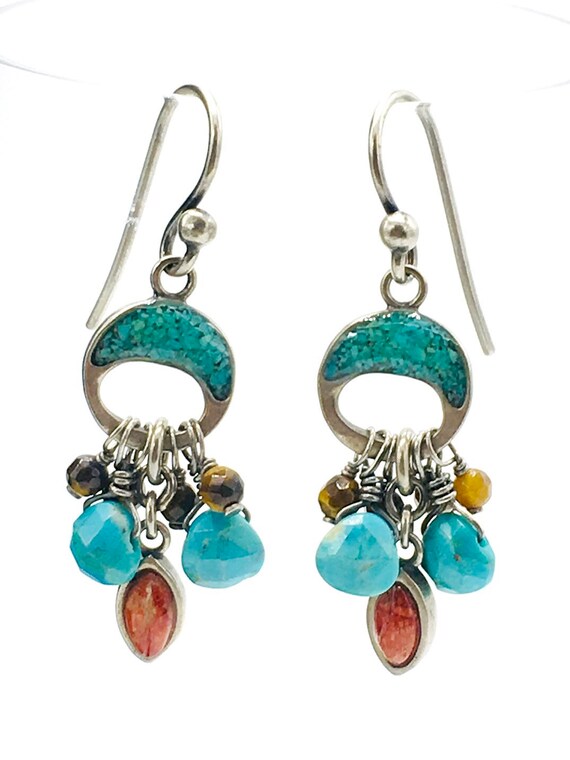 Silpada Earring With Turquoise Multicolored and Signed Etsy Australia
