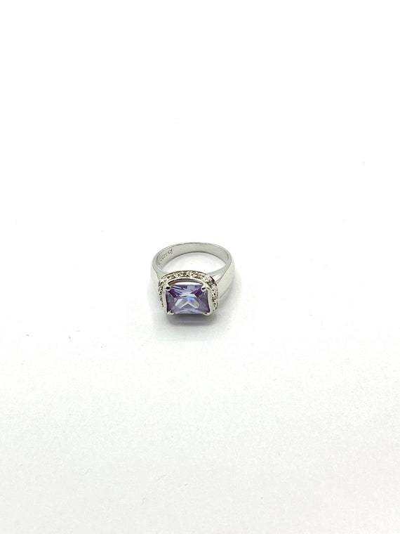 Gorgeous collectible purple and silver tone ring … - image 7