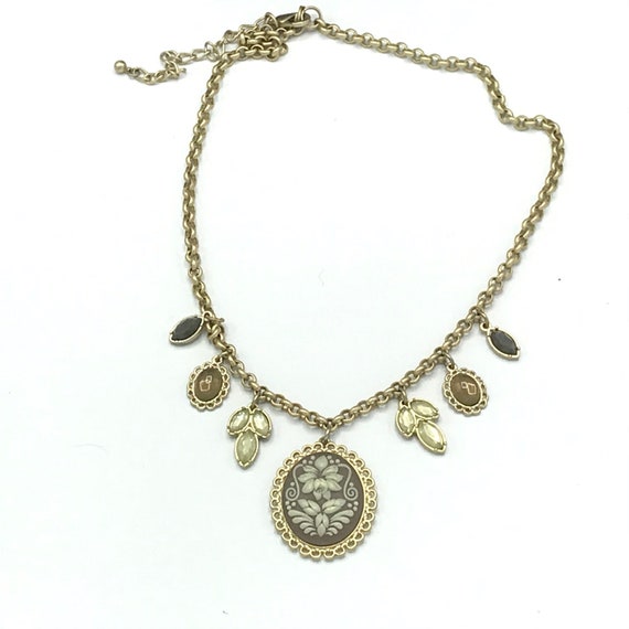 Gold tone with cameo necklace by Lia Sophia - image 9