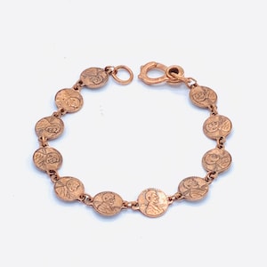 Vintage Small Lincoln Penny Bracelet