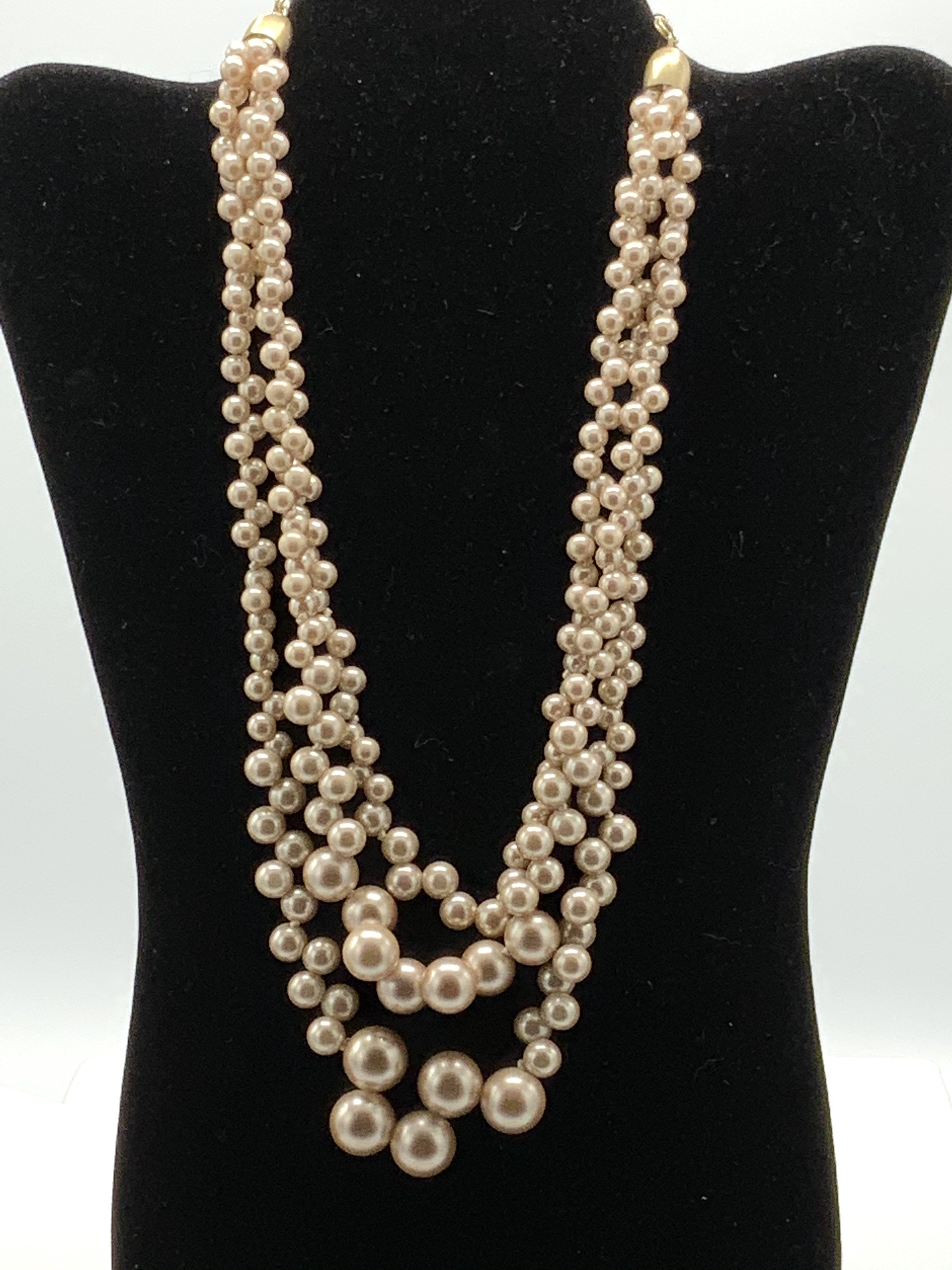 Multi strand pearl necklace by Lia Sophia. - image 2