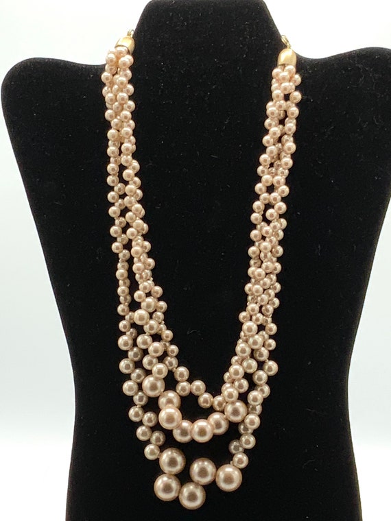 Multi strand pearl necklace by Lia Sophia. - image 6