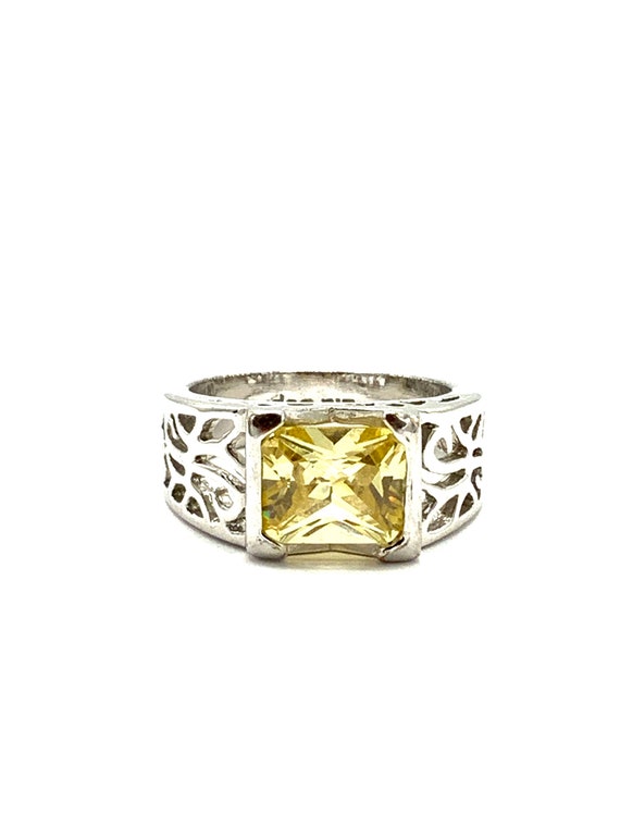 Gorgeous VINTAGE yellow and silver tone Lia Sophia