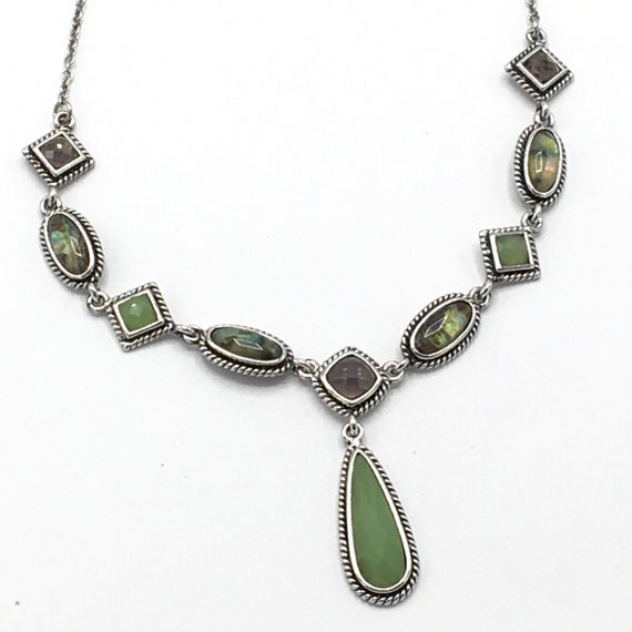 Vintage green tone necklace by Lia Sophia - image 1