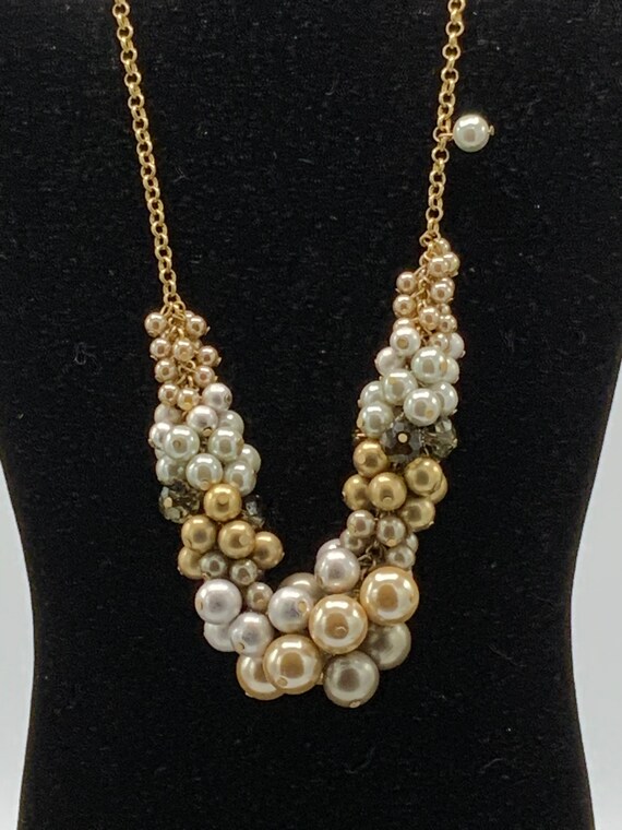 Gorgeous pearl necklace by Lia Sophia, white, gol… - image 10