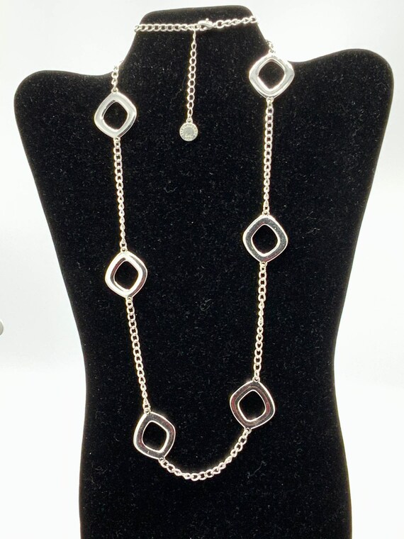 Gorgeous collectible silver tone necklace  by Liz… - image 6