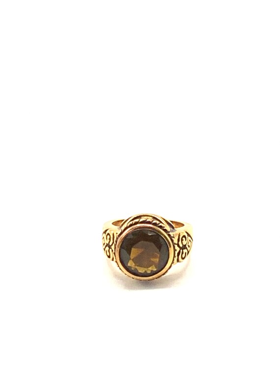 Gorgeous collectible gold and dark brown crystal … - image 7