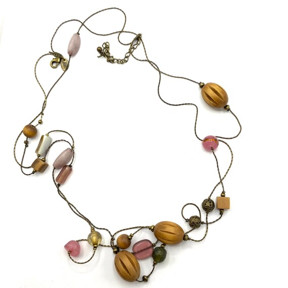 Gorgeous collectible and vintage beads necklace b… - image 1