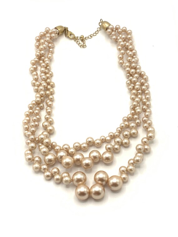 Multi strand pearl necklace by Lia Sophia. - image 10