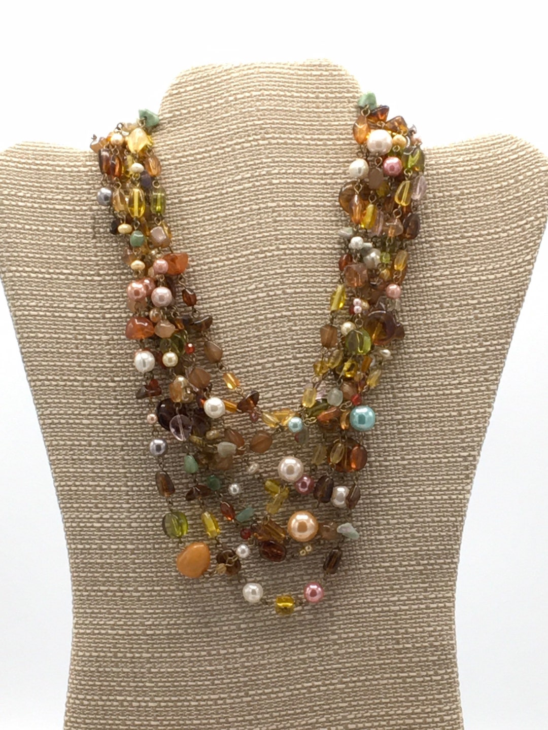 Multicolored Beads Necklace and Bracelet Beads by Lia Sophia. Etsy