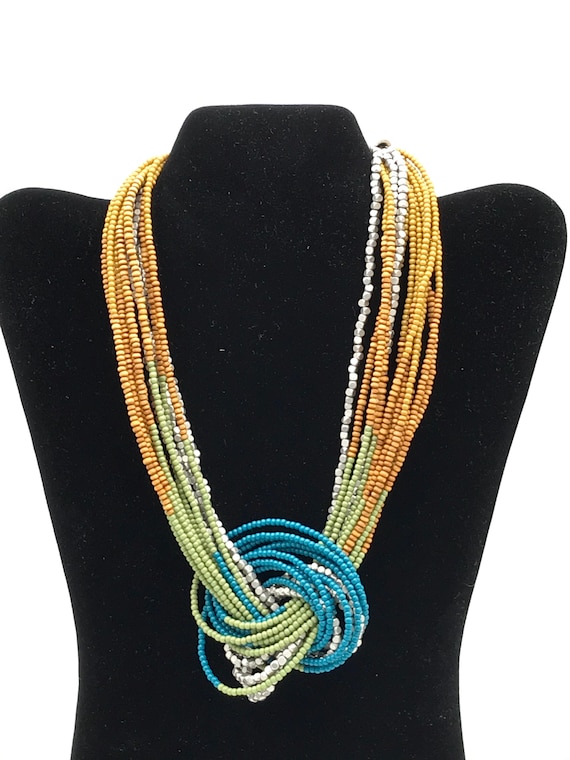 Multicolored beads necklace by Lia Sophia