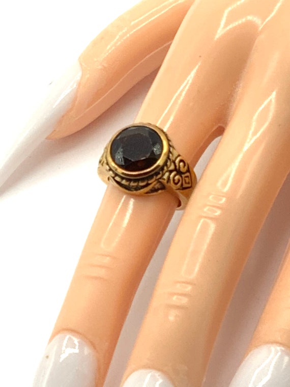 Gorgeous collectible gold and dark brown crystal … - image 2