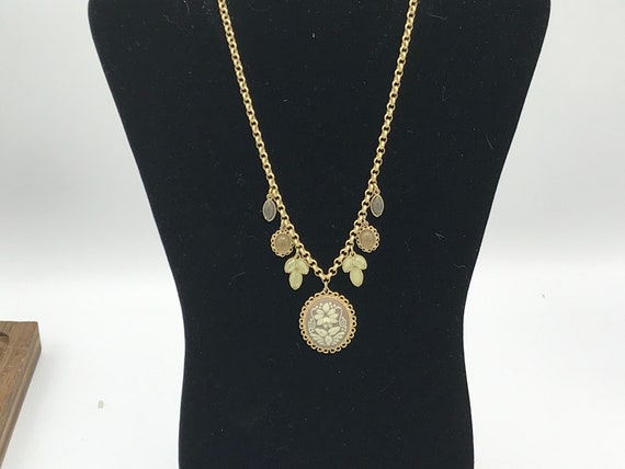 Gold tone with cameo necklace by Lia Sophia - image 4